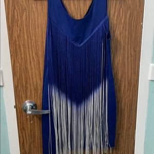 Blue and white Dress